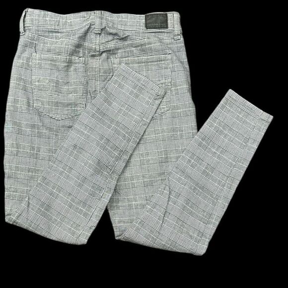 AEO AMERICAN EAGLE OUTFITTERS Hi-Rise Jegging Jeans White Plaid & MICHAEL KORS B - Picture 2 of 8